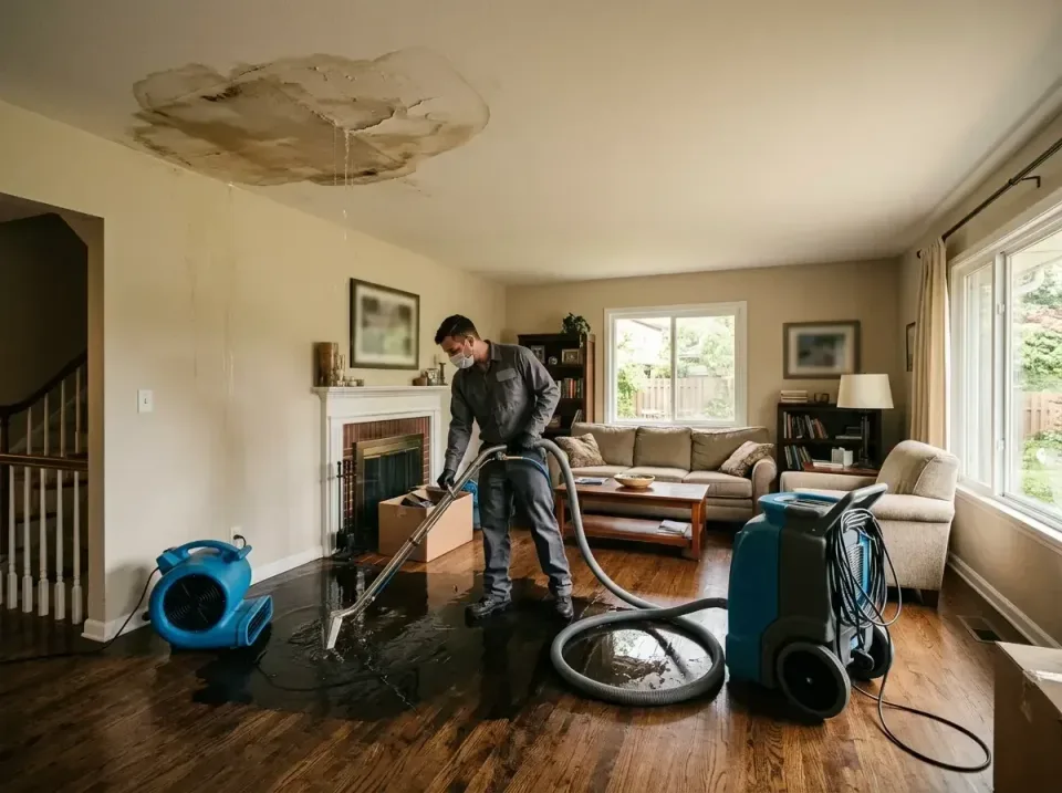 attic-pipe-burst-ceiling-drip-008 — frequently asked questions, Water Damage Restoration & Carpet Care in Poland, OH